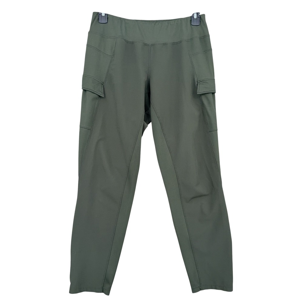 C9 Champion Cargo Active Pants Womens L Polyester Spandex Olive Green